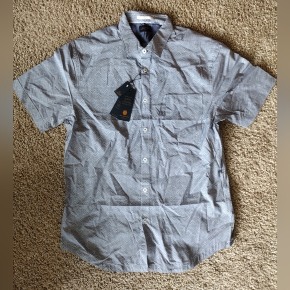 Good Man Brand Button Down Short Sleeve Shirt NWT - Picture 2 of 7